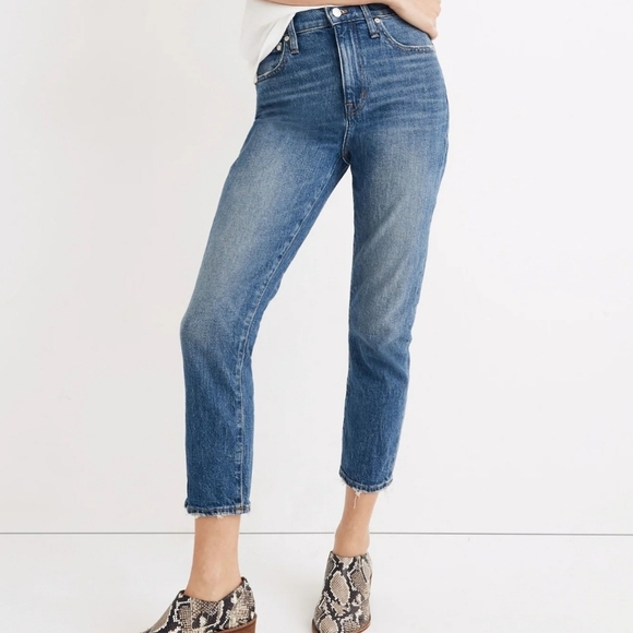 Madewell High-Rise Slim Boyjean in Lavern Wash - Picture 4 of 13